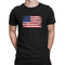 Unisex Black T-Shirt with Flag Graphic, 100% Cotton, Small - XX-Large Sizes Options