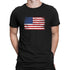 Unisex Black T-Shirt with Flag Graphic, 100% Cotton, Small - XX-Large Sizes Options
