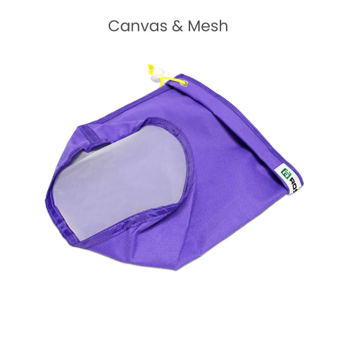 Rosineer 1 Gallon Bubble Hash Bags Set, 5 Mesh Sizes, 2 Pressing Screens, Canvas & Mesh / All Mesh and Bucket Options