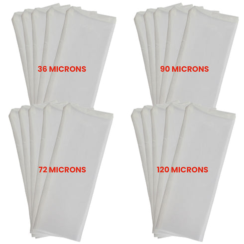 Rosineer Premium Rosin Filter Bags, 2.5"x6.5", Micron Mesh Options