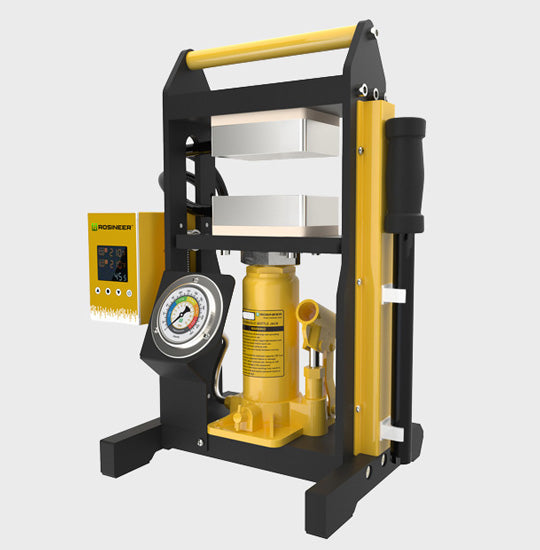 Rosineer Mighty-10 10 Ton Hydraulic Heat Press Machine with Pressure Gauge and Driptek functionality