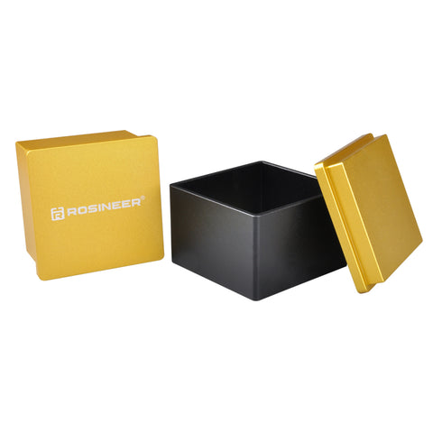 Rosineer 2.5" x 2.5" Square Pre-Press Mold, Anodized Aluminum