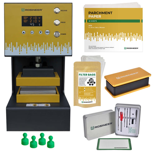 Rosineer AUTO 4 Ton Hybrid Rosin Press and Accessories Bundle