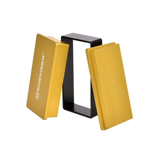 Rosineer 3" x 5" Rectangular Pre-Press Mold, Anodized Aluminum