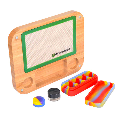 Rosineer Bamboo Wax Organizer Tool Kit