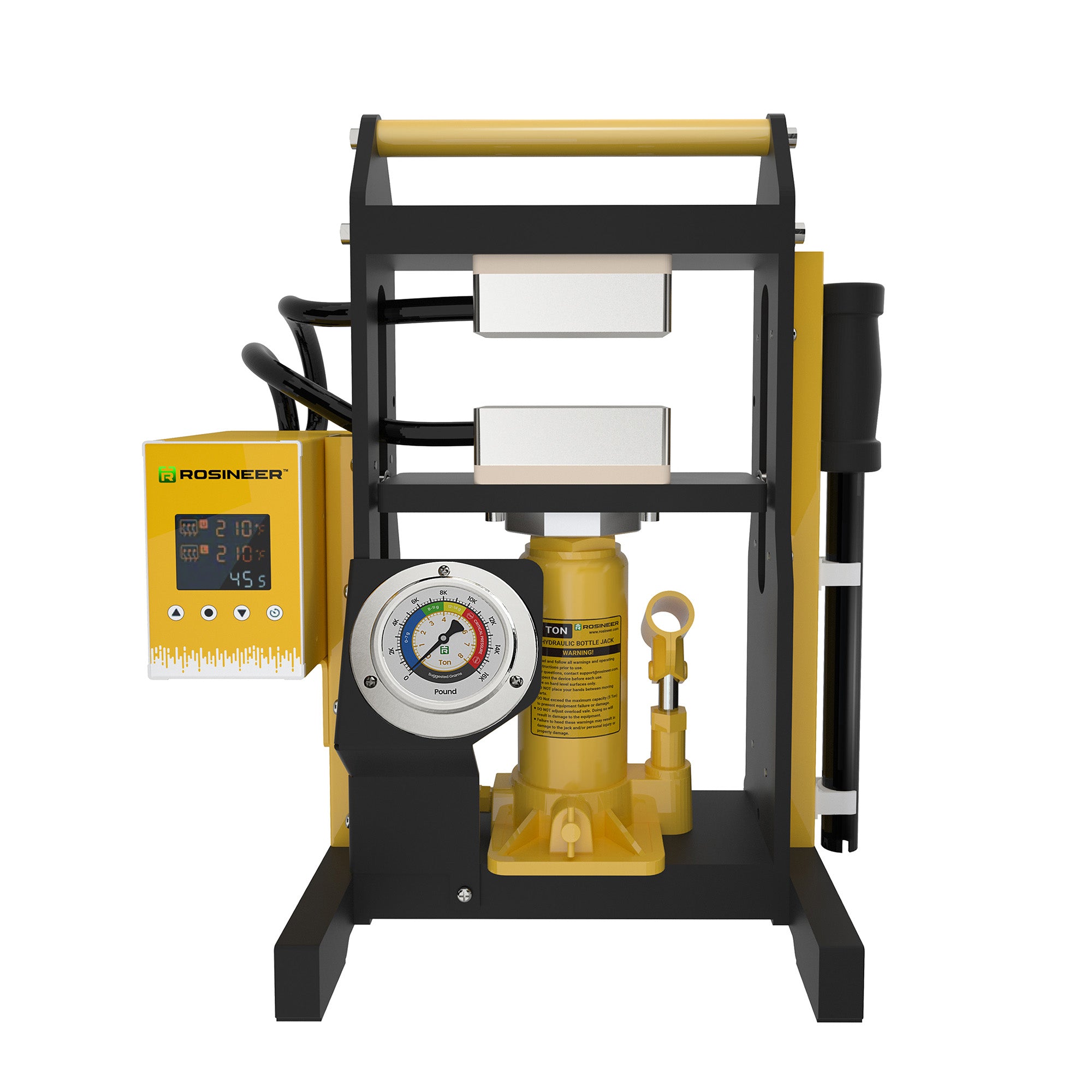 リール込みEnergized Rosin 63/37 Rosineer MIGHTY-5 Hydraulic Heat Press, 5 Ton