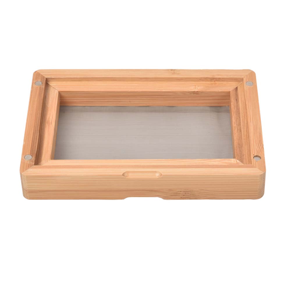 Rosineer Bamboo Pollen Sifter, 275 Micron Stainless Steel Mesh